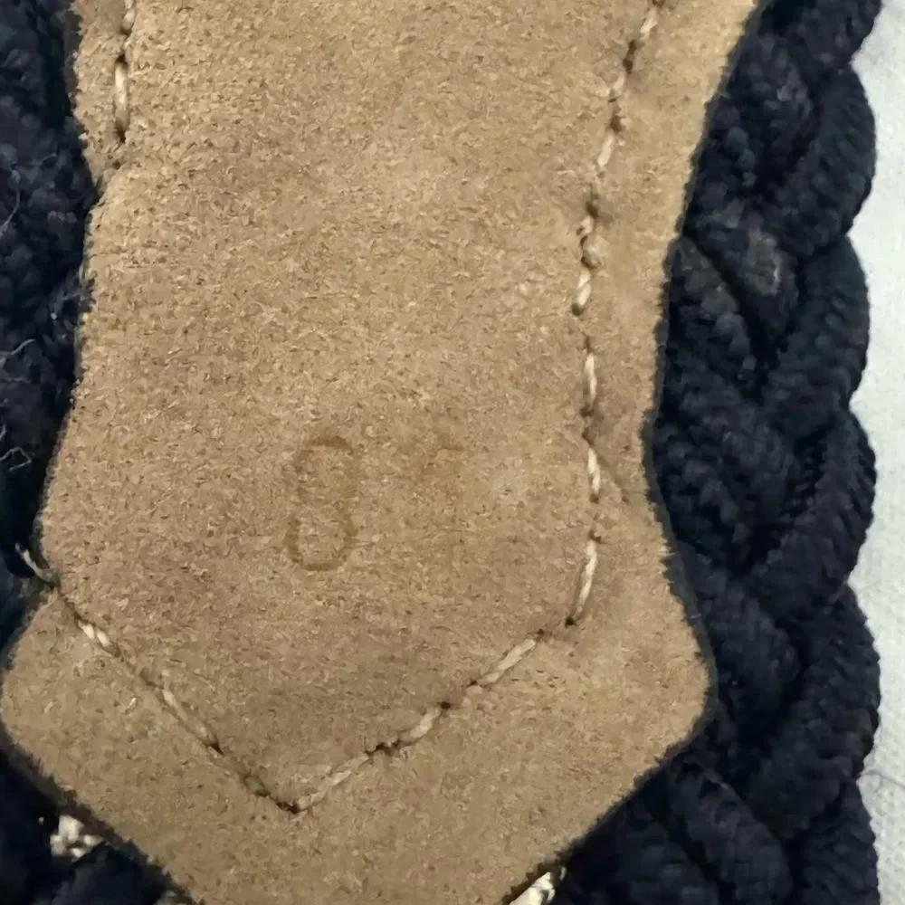 Vintage NAPOLEON Alligator Leather Woven Blend Made In Italy Belt 32
